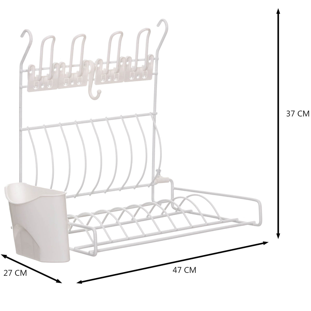 Escorredor de pratos aramado para parede - Linha Cook Premium - Não acompanha barra