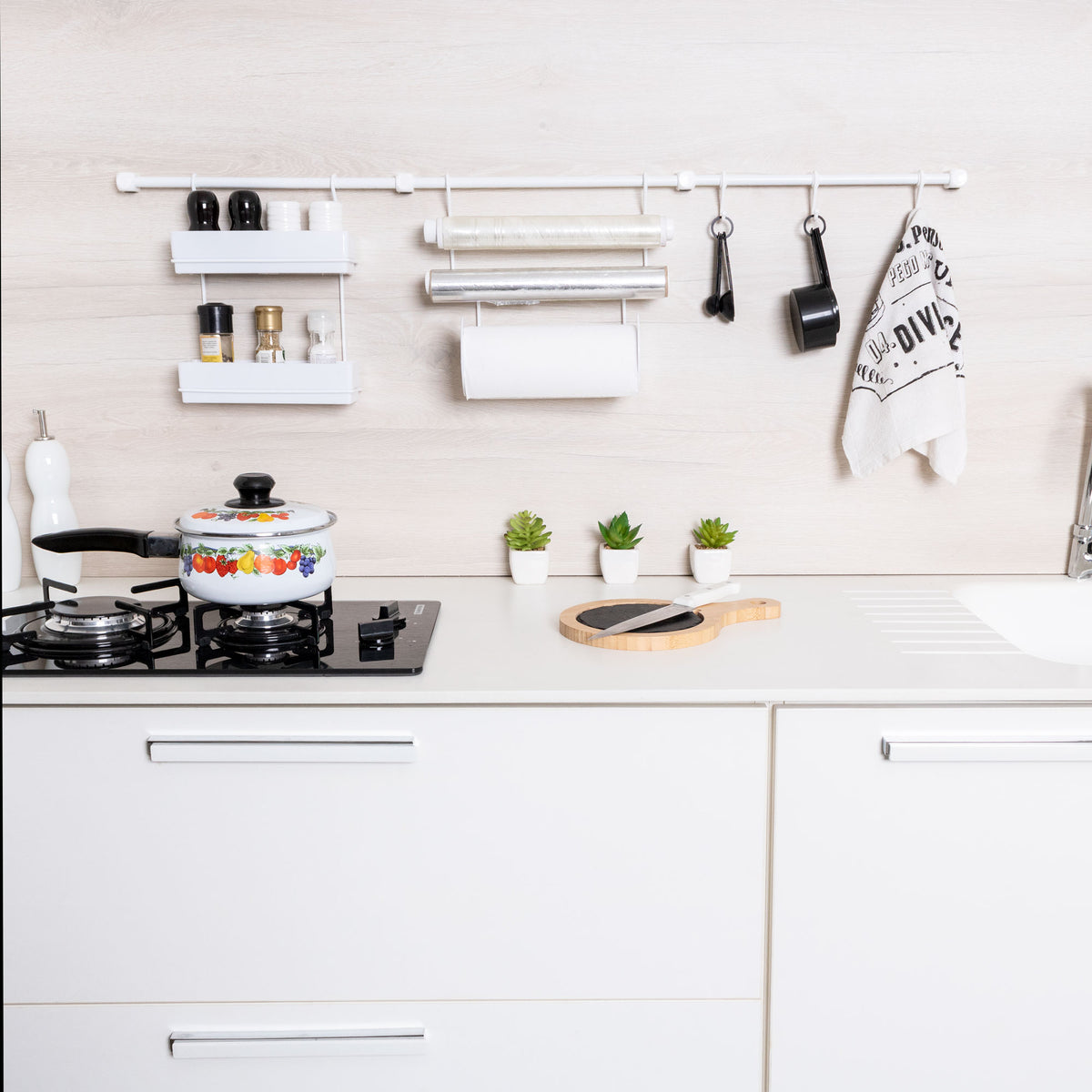 Cook Premium Kit 9 aramado para parede de cozinha