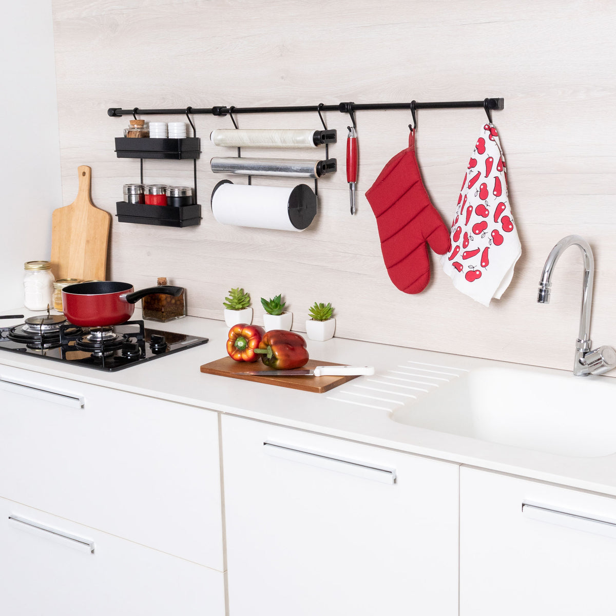 Cook Premium Kit 9 aramado para parede de cozinha