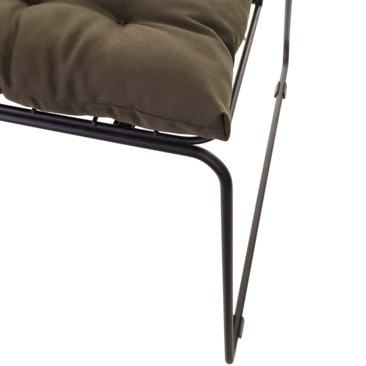 Cadeira de Jantar Design Industrial Aço Aramado Átomo