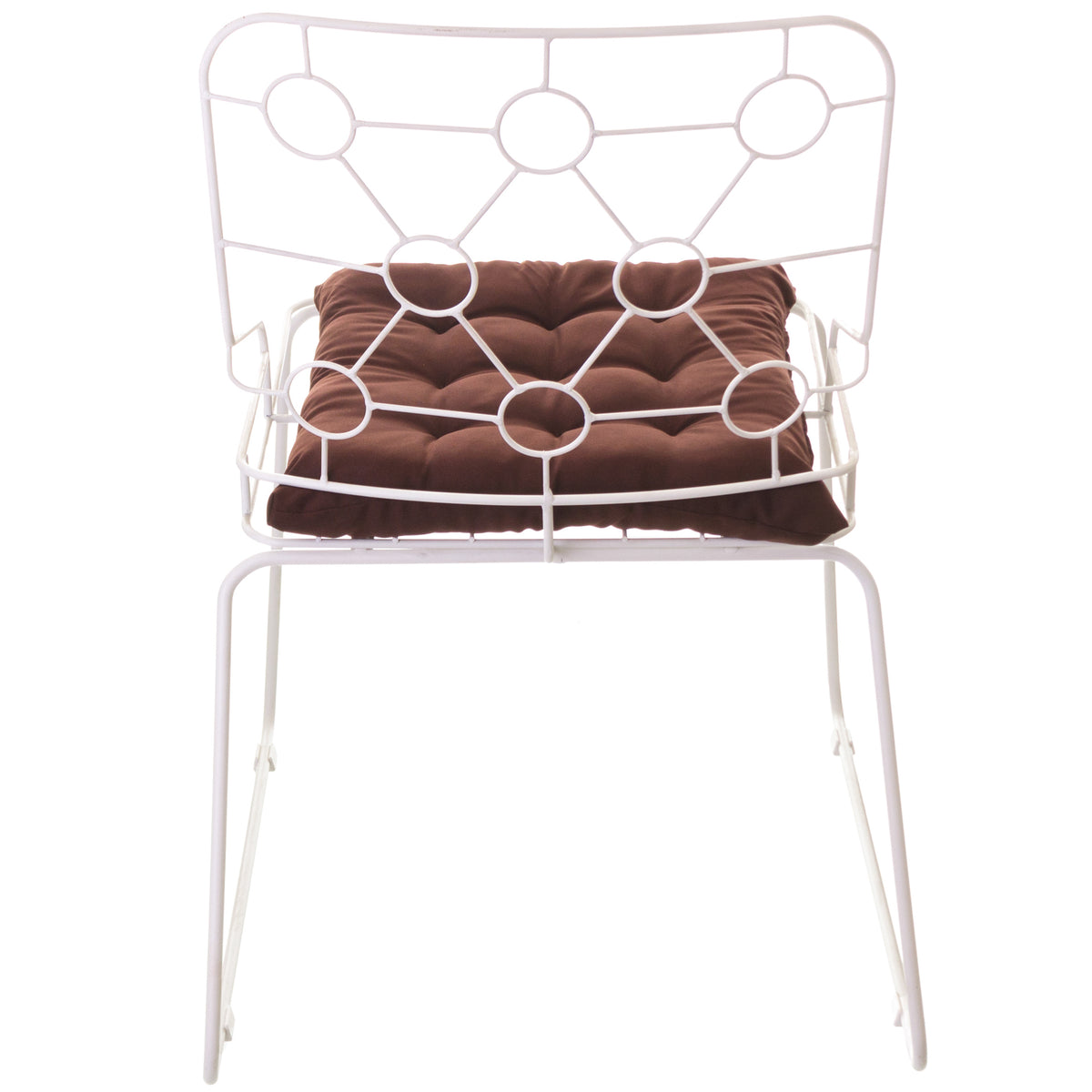 Cadeira de Jantar Design Industrial Aço Aramado Átomo
