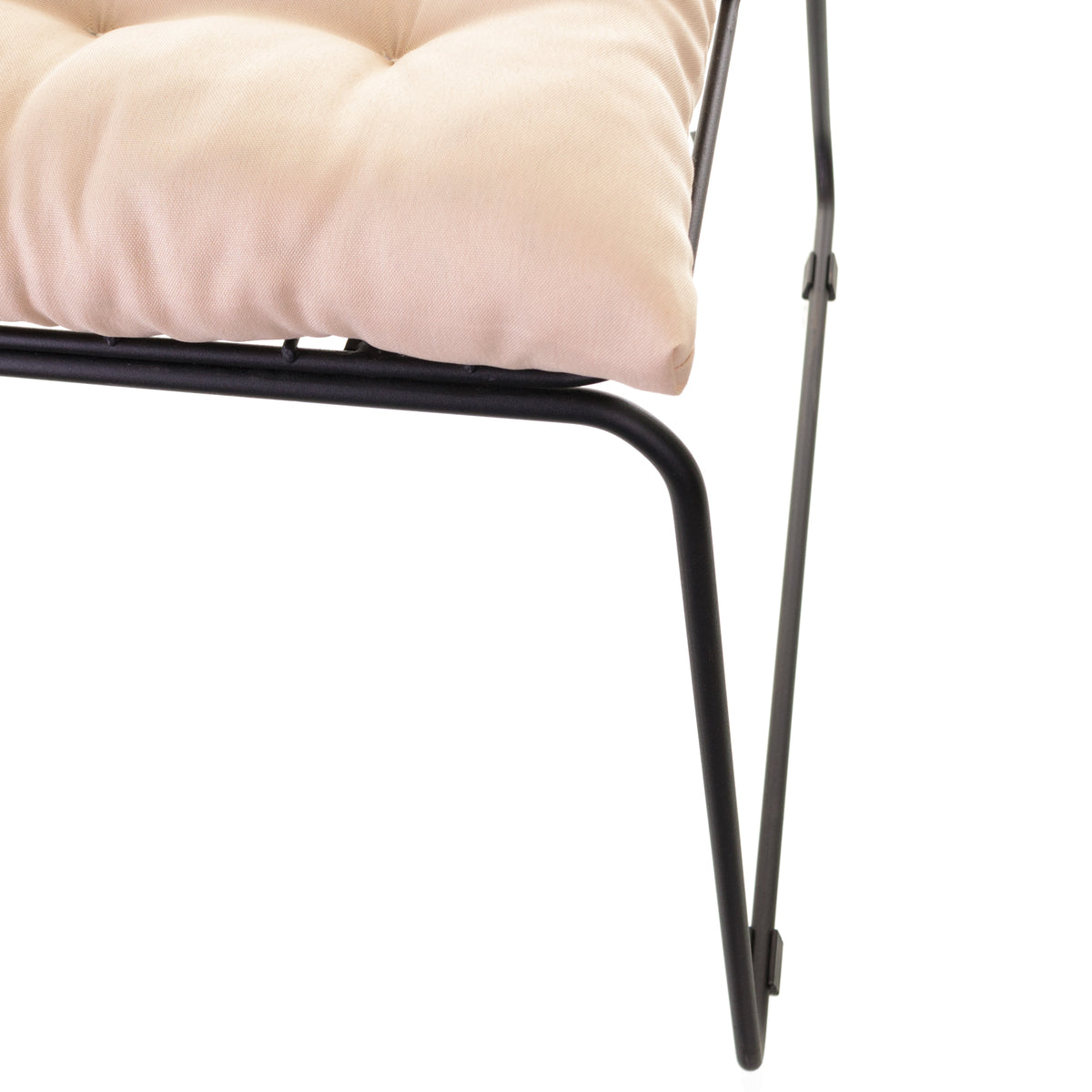 Cadeira de Jantar Design Industrial Aço Aramado Átomo