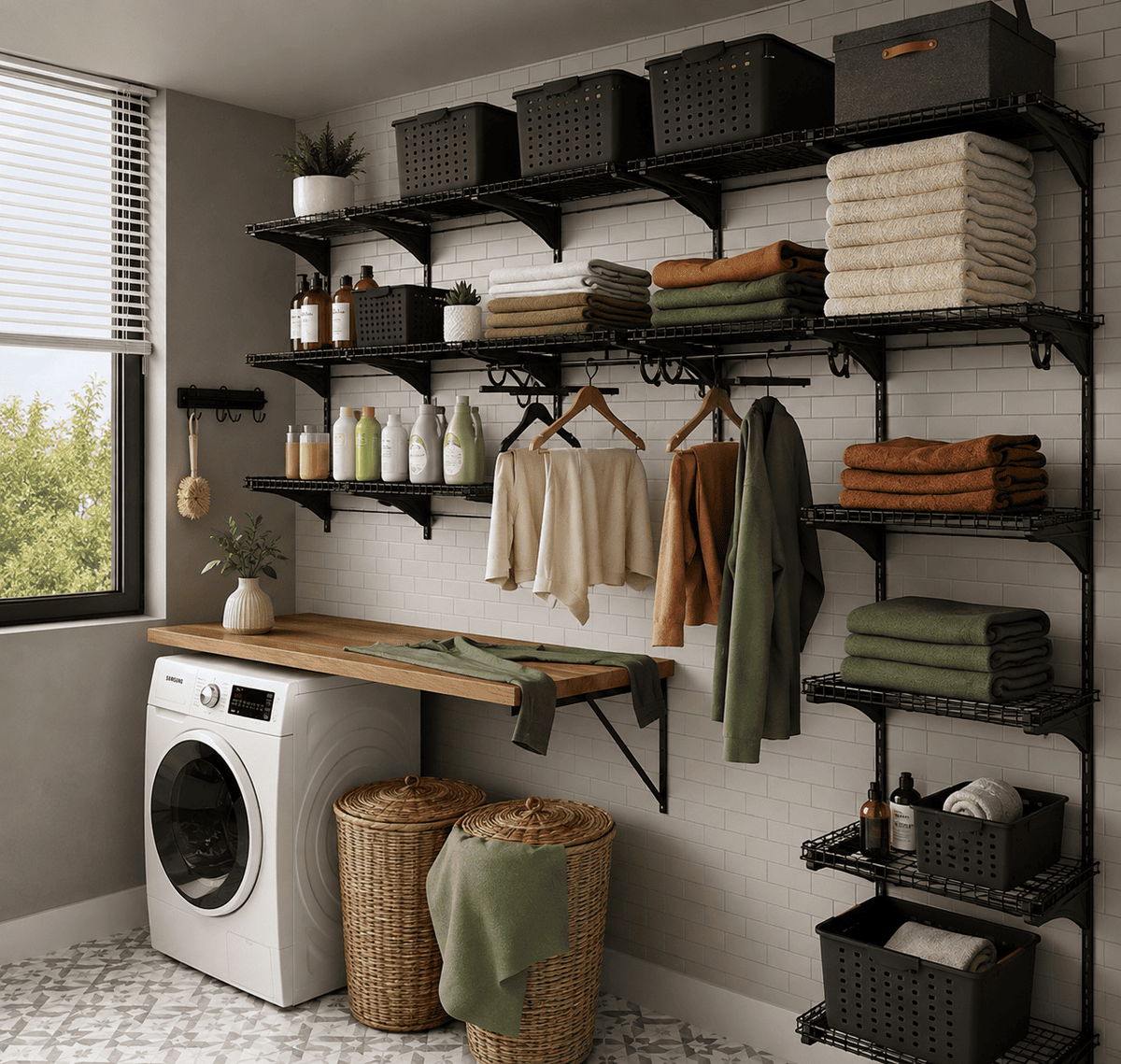 Armário Multiuso Parede Aramado Lavanderia Garagem kit 25