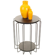 Mesa Lateral Redonda Orb Aramado