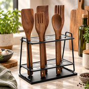 Suporte Aramado Estilo para Utensílios