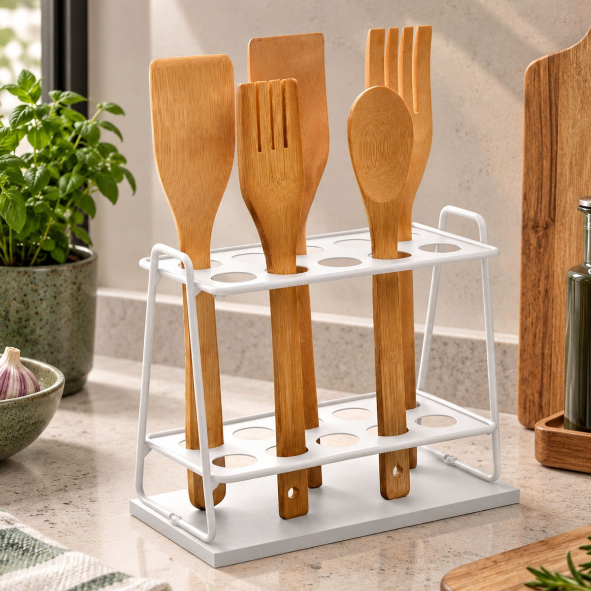 Suporte Para Utensílios Aramado Estilo