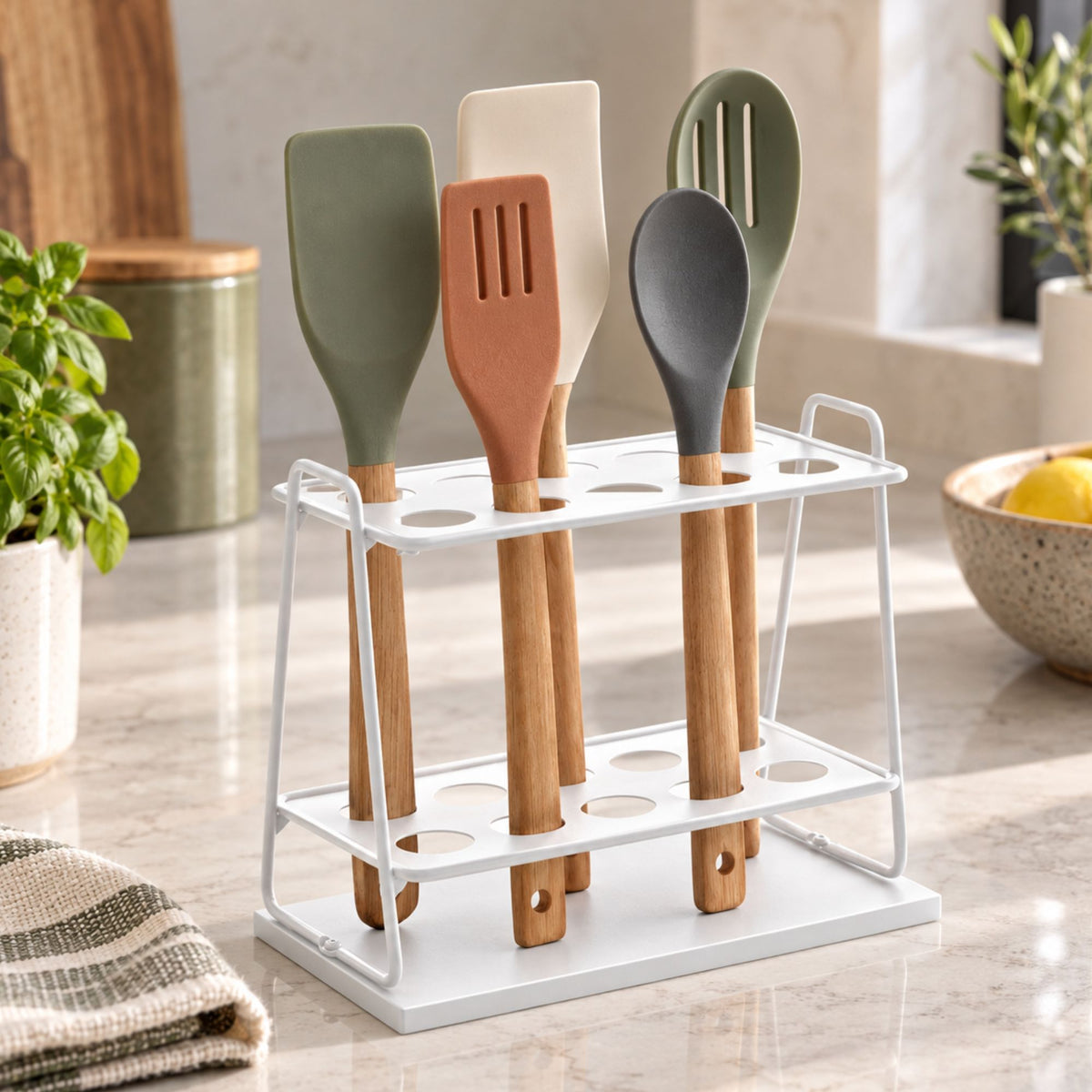 Suporte Para Utensílios Aramado Estilo