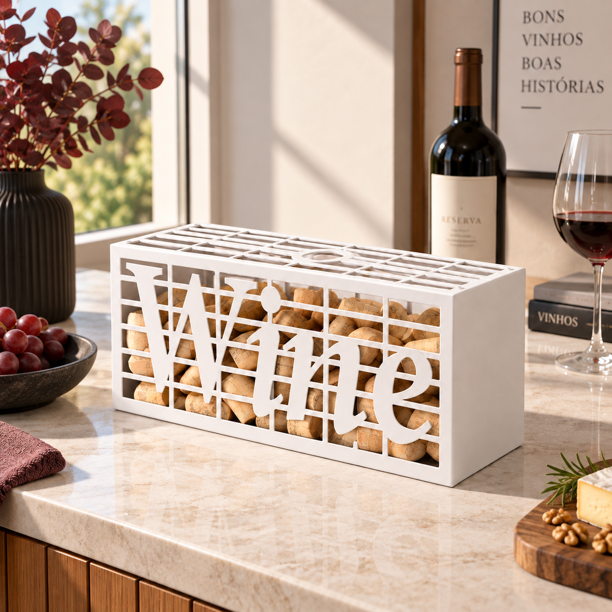 Porta Rolhas Wine Estilo