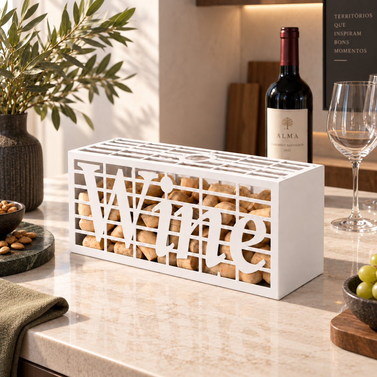 Porta Rolhas Wine Estilo
